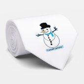 snowman stropdas (Opgerold)