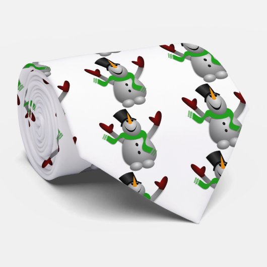 Snowman Stropdas (Opgerold)