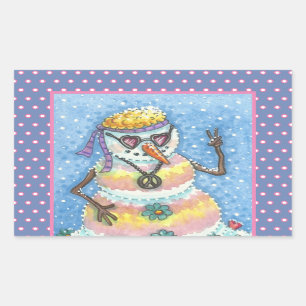 SNOWMAN super, SIGNE DE PAIX STICKERS NOËL Rec
