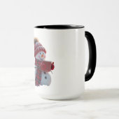 Snowman Tea Mok ontwerp (Voorkant rechts)