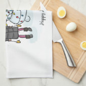 Snowman Theedoek (Quarter Fold)