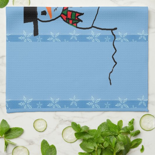 Snowman Theedoek (Gevouwen)