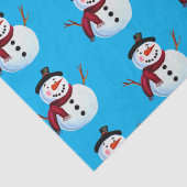 Snowman Tissuepapier (Detail)