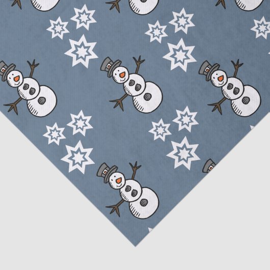 Snowman Tissuepapier (Detail)