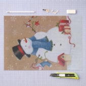 Snowman Tissuepapier (Craft)