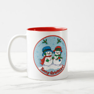 Snowman Tweekleurige Koffiemok