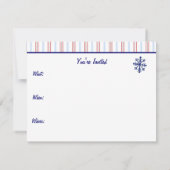 Snowman Uitnodiging (Achterkant)