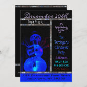 Snowman van de Knight Kerstfeest Uitnodiging (Voorkant / Achterkant)