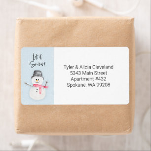 Snowman Verzendlabel