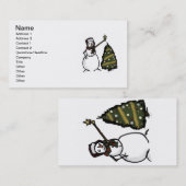 Snowman Visitekaartje (Voorkant / Achterkant)