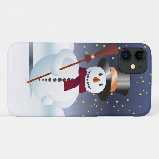 Snowman voor Kerstmis Case-Mate iPhone Case (Achterkant (horizontaal))