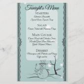Snowman vork catering kerstdiner menu (Voorkant)