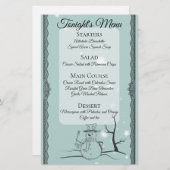 Snowman vork catering kerstdiner menu (Voorkant / Achterkant)