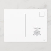 Snowman w/BG - Briefkaart (Achterkant)