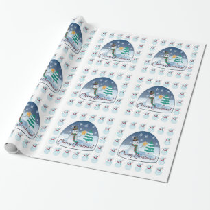Snowman-werkpapier voor fijne kerst cadeaupapier