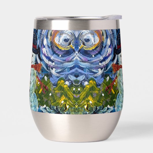 Snowman Wine Tumbler (Gauche)