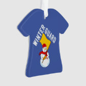 Snowman Winter Guard Metal Ornament (voorkant)