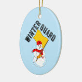 Snowman Winter Guard Ornement en métal (Gauche)