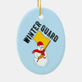 Snowman Winter Guard Ornement en métal (Dos)