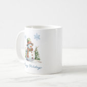 Snowman Winter Mug – Custom Holiday Gift (Devant gauche)