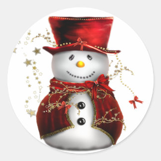 Snowman Winter stickers Blad