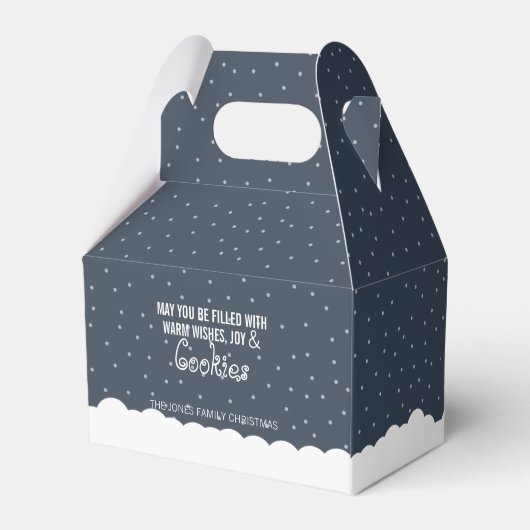 Snowman Winter Wonderland Bedankdoosjes (Achterkant)