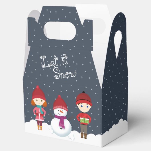 Snowman Winter Wonderland Bedankdoosjes (Geopend)