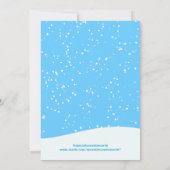 Snowman Winter Wonderland Boy Birthday Uitnodiging (Achterkant)