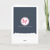 Snowman Winter Wonderland Feestdagen Kaart (Achterkant)