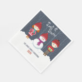 Snowman Winter Wonderland Servetten (Hoek)