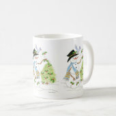 Snowman with a Bluebird Koffiemok (Voorkant rechts)