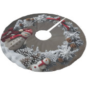 Snowman Wreath Kerstboom Rok (Gekanteld)