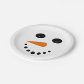 Snowmangezicht Papieren Bordje (Gekanteld)
