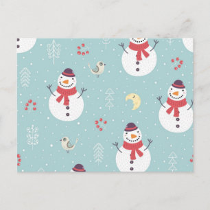 Snowmanpatroon Briefkaart