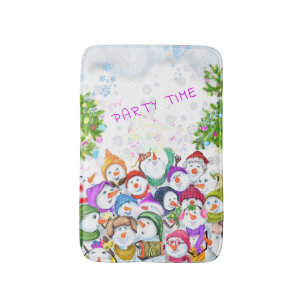 Snowmans Bath Mat kerstparty