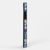 Snowmans en Snowflakes naadloos patroon Case-Mate iPhone Case (Achterkant/rechts)