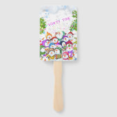 Snowmans kerstcadeautje voor kerstmis handwaaier (Achterkant)