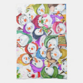 Snowmans Noël Cuisine Serviette Cadeau (Vertical)