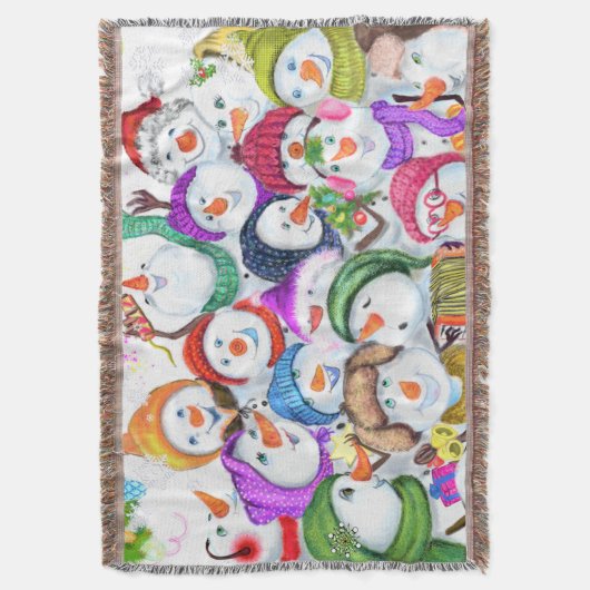 Snowmans Noël Jeu de couverture Cadeau (devant Vertical)