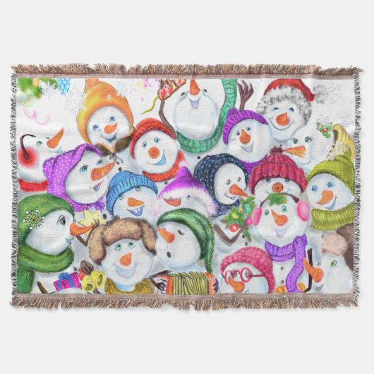 Snowmans Noël Jeu de couverture Cadeau (Devant)