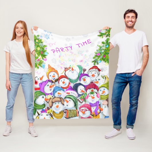 Snowmans Noël polaire couverture cadeau cadeau cad (En situation)