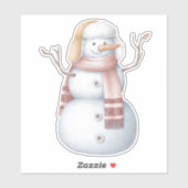 Snowmansticker Sticker (Vel)