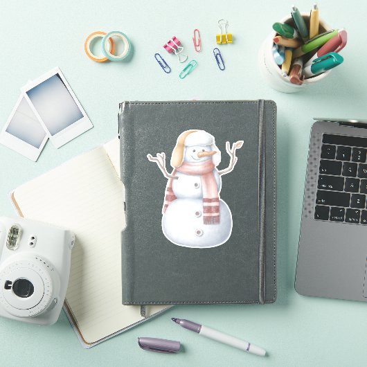 Snowmansticker Sticker (iPad Cover)