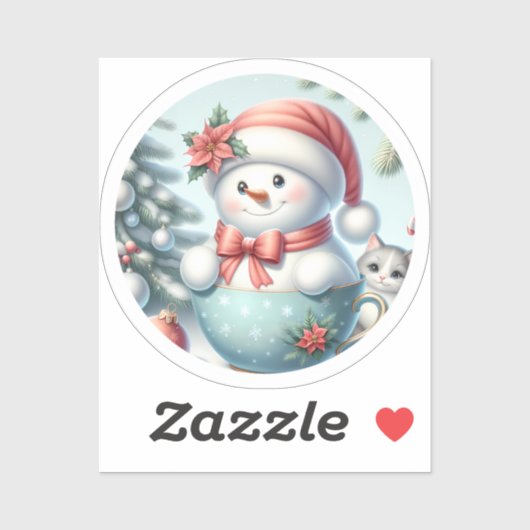 Snowmansticker Sticker (Vel)