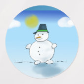 snowmanstickers labels (Design 2)