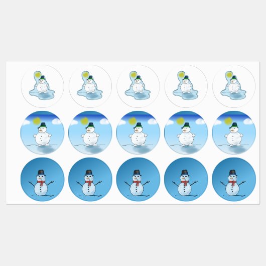 snowmanstickers labels (Vel)