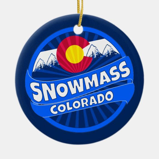 Snowmass Colorado burst ornament (Voorkant)