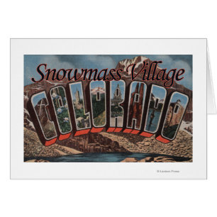 Snowmass, Colorado - Grandes Lettres Scènes