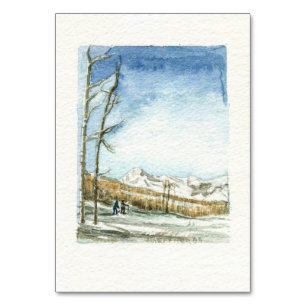 Snowmass, Colorado Waterverf Kaart