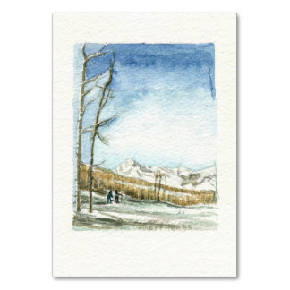 Snowmass, Colorado Waterverf Kaart
